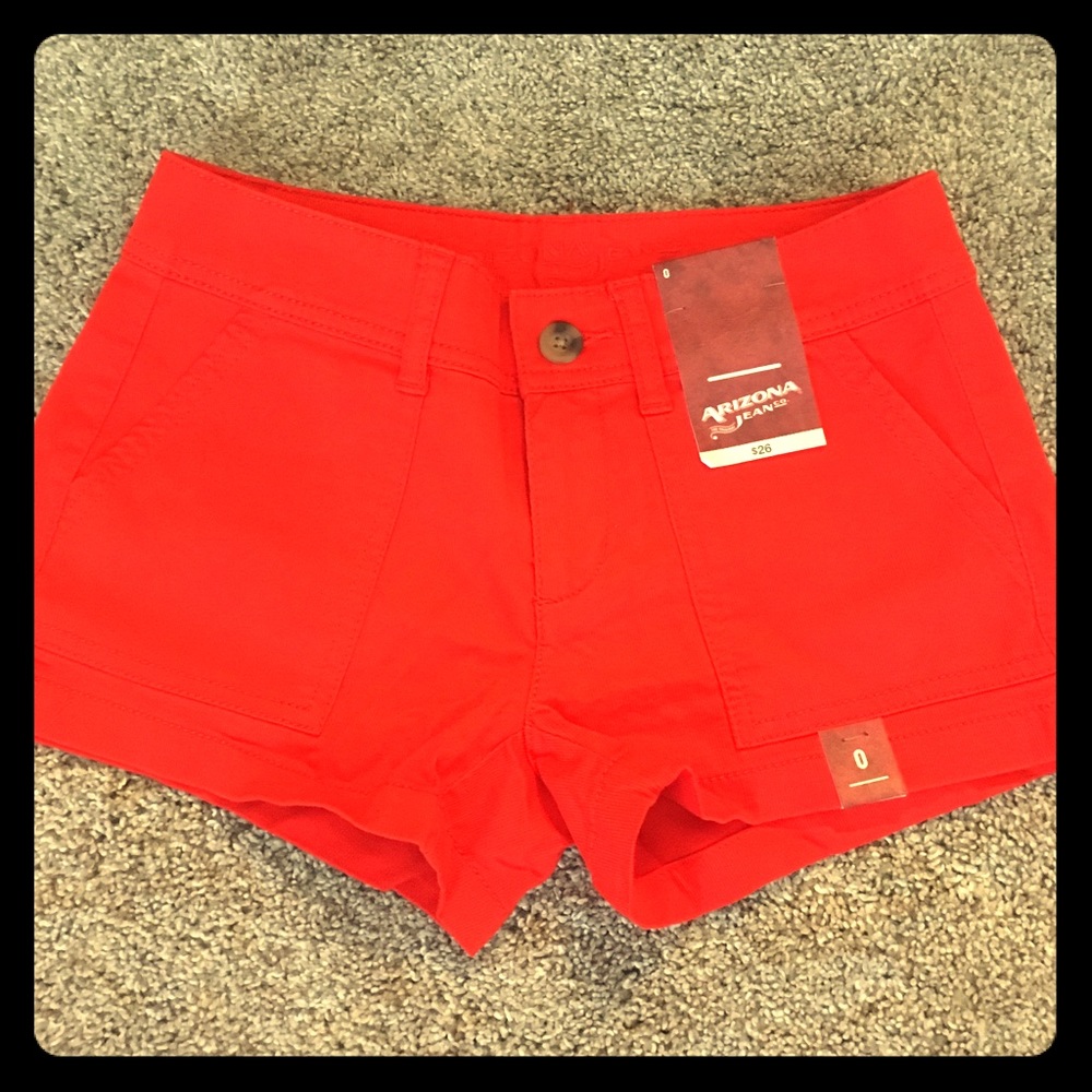 Orange Shorts. NWT